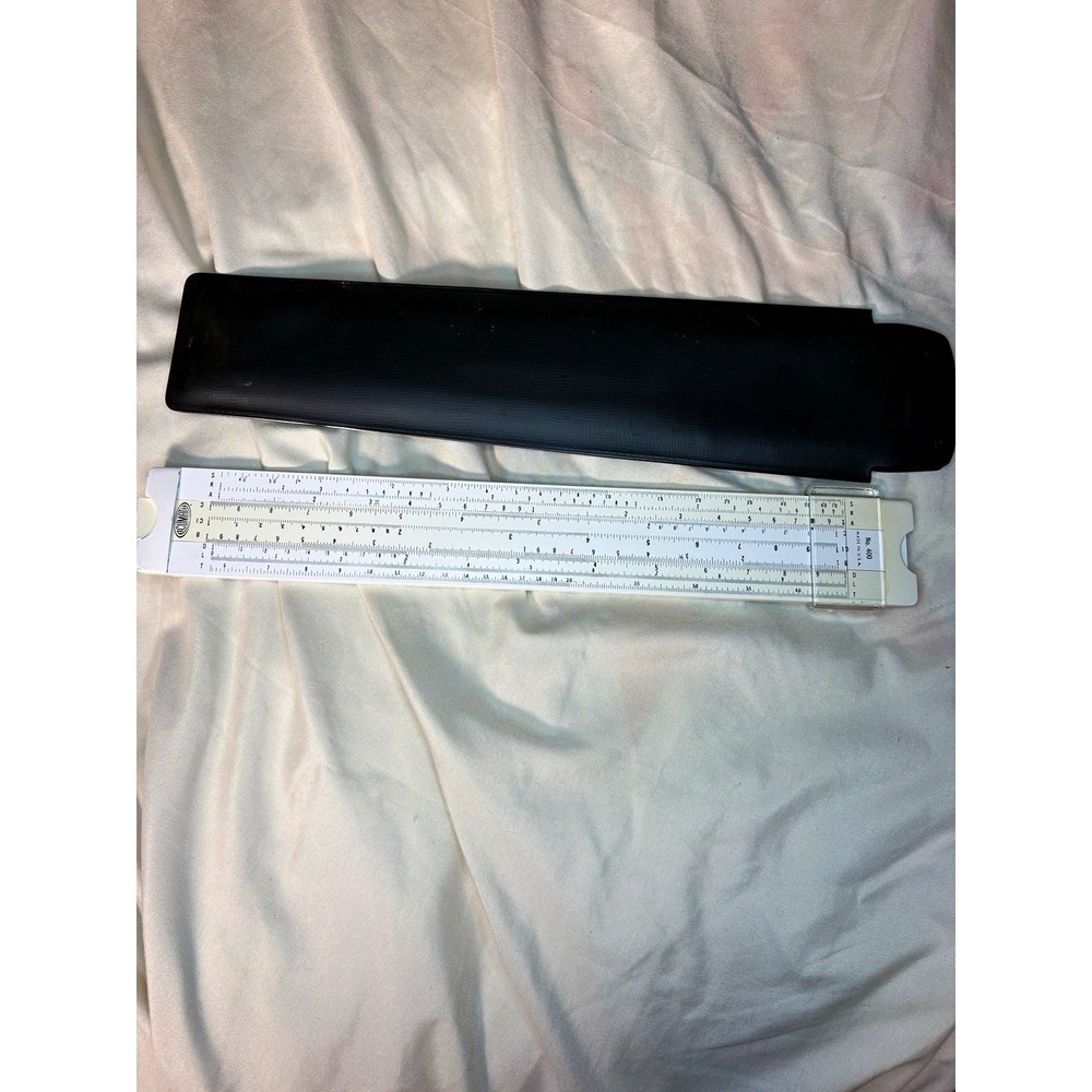 Vintage Slide Rule Acumath No. 400 with Case